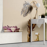 Tapet personalizat floral cu flori uscate pe un fundal bej dried flowers
