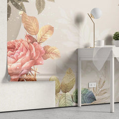Tapet personalizat floral cu selecte de flori portretizate artistic art selection