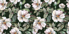 Wild Roses Dark Personalised Wallpaper