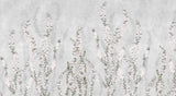 Tapet personalizat floral cu flori de iasomie stelata pe fundal albastru deschis blue star jasmine