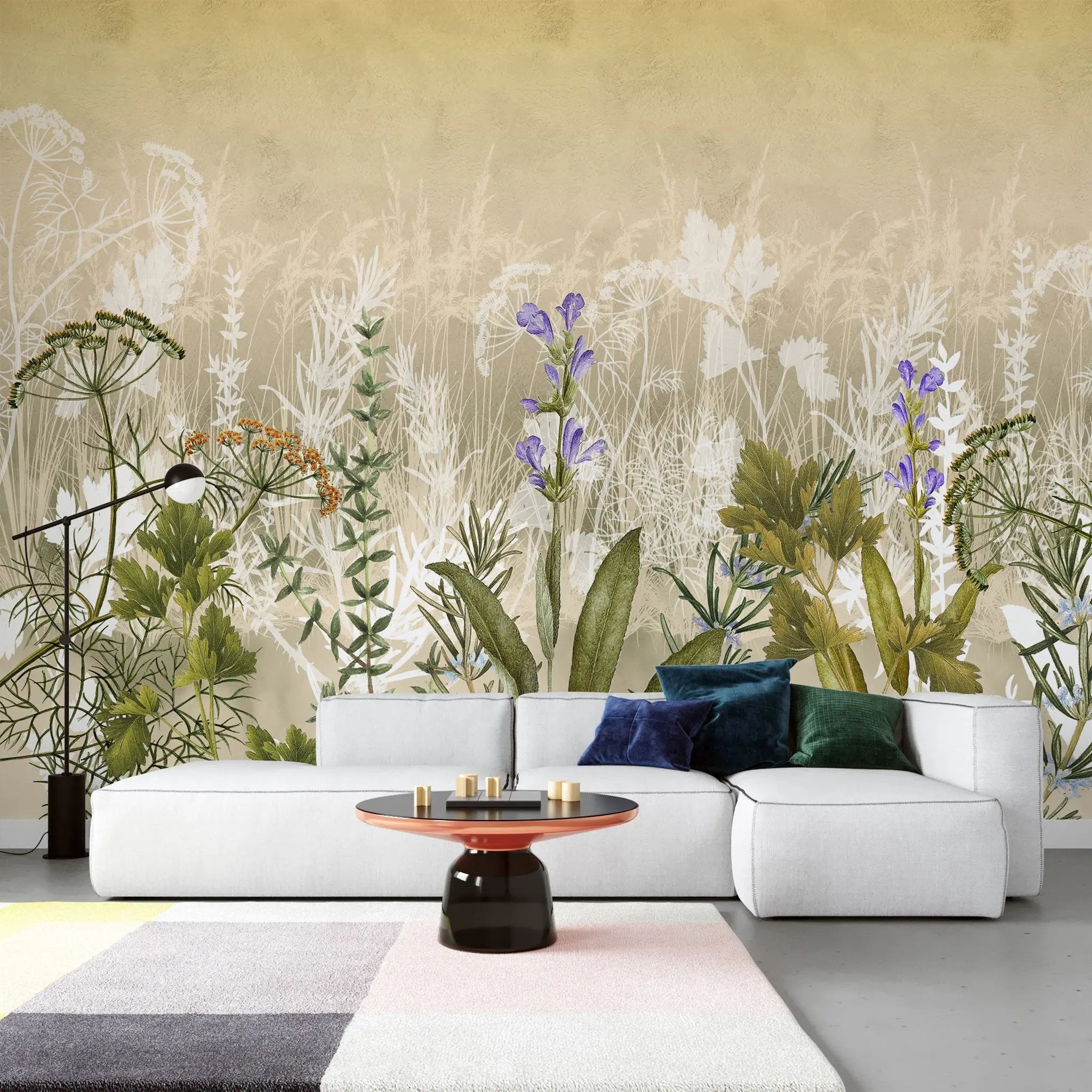 Tapet personalizat floral cu flori de primavara spring valley