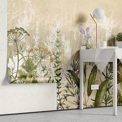 Tapet personalizat floral cu flori de primavara spring valley