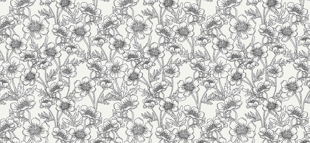 Tapet personalizat - FLORAL SKETCH BOOK