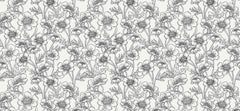Floral Sketch Book Personalised Wallpaper