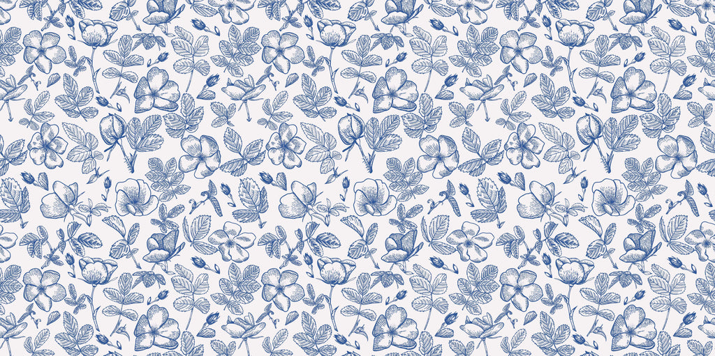 Tapet personalizat - DUTCH FLORAL PATTERN