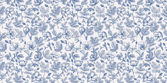 Dutch Floral Pattern Personalised Wallpaper