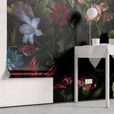 Fototapet Personalizat Floral cu crini crizanteme si trandafiri multicolori - DARK FLORAL PHOTOGRAPHY