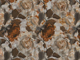 Tapet Personalizat Floral cu tesatura textila florala in nuante pamantii - CANVAS PRINTED FLORAL