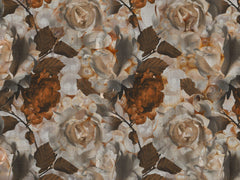 Tapet Personalizat Floral cu tesatura textila florala in nuante pamantii - CANVAS PRINTED FLORAL