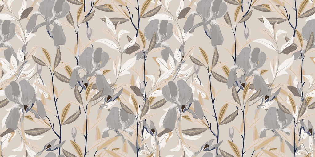 Tapet personalizat - SOFT NUDE FLOWERS