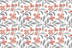 Seamless Floral Pattern Personalised Wallpaper