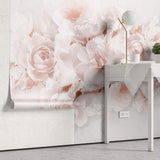 Fototapet Personalizat Floral cu trandafiri roz - WATERDROP ROSES