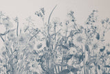 Tapet Personalizat Floral cu flori de camp in nuante albastrui - BLUE TINTED WILDFLOWERS