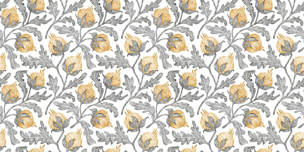 Tapet personalizat - YELLOW COTTON
