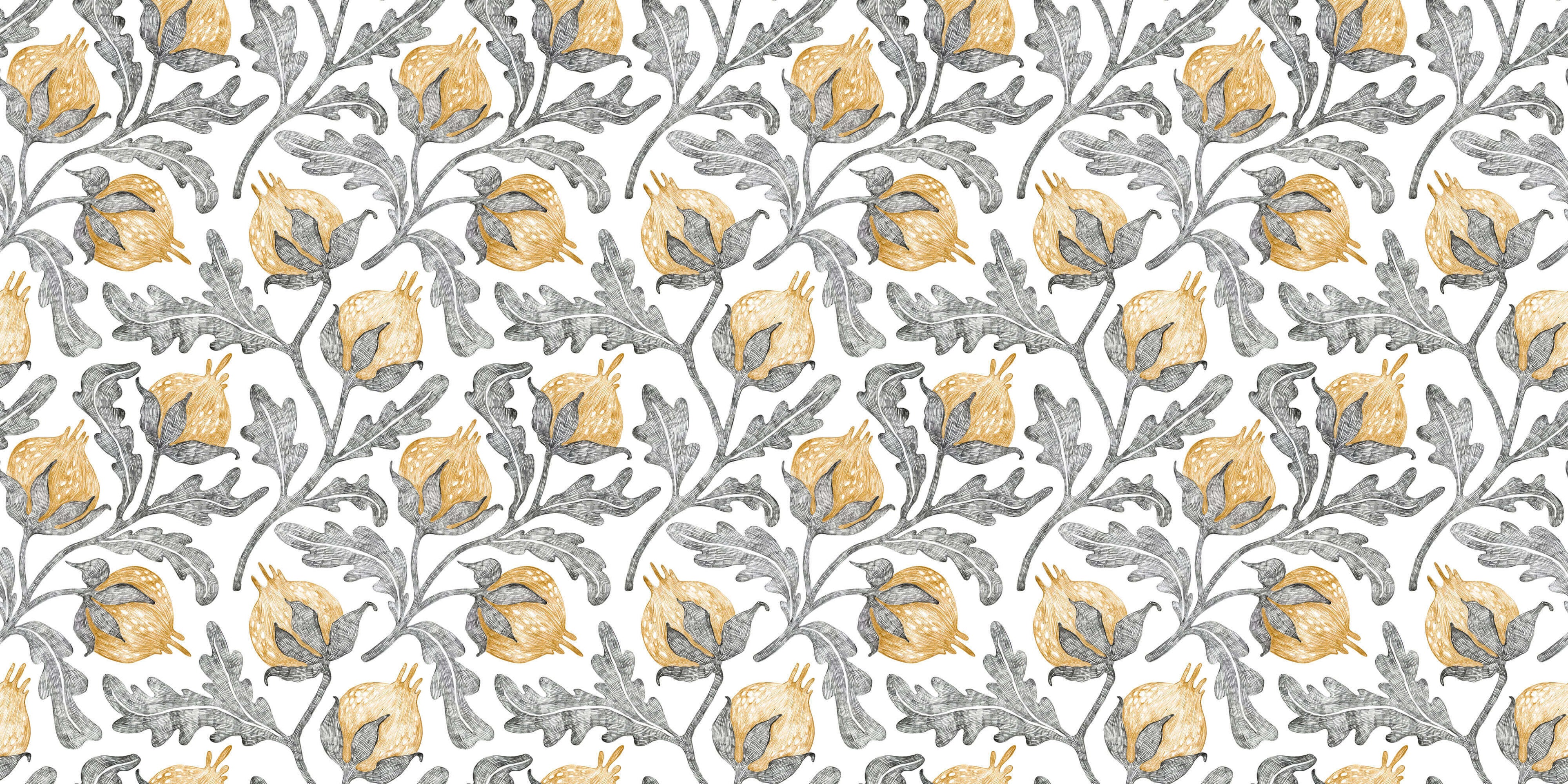 Tapet personalizat - YELLOW COTTON