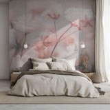 Fototapet Personalizat Floral cu foarea miresei roz - BLURRY PINK