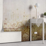 Tapet Personalizat Floral cu peisaj floral salbatic si fluturi - WILDFLOWERS OVERLAY