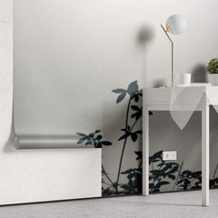 Tapet Personalizat Floral cu umbre florale pe un fundal gri-albastrui - SHADOWED FLOWERS