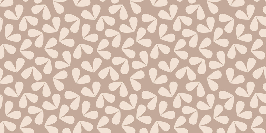 Tapet personalizat - BEIGE LEAF PATTERN