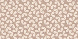 Beige Leaf Pattern Personalised Wallpaper