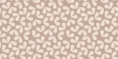 Beige Leaf Pattern Personalised Wallpaper