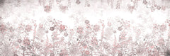 Tapet Personalizat Floral cu peisaj floral in nuante de roz - WINTER PINK FLOWERS