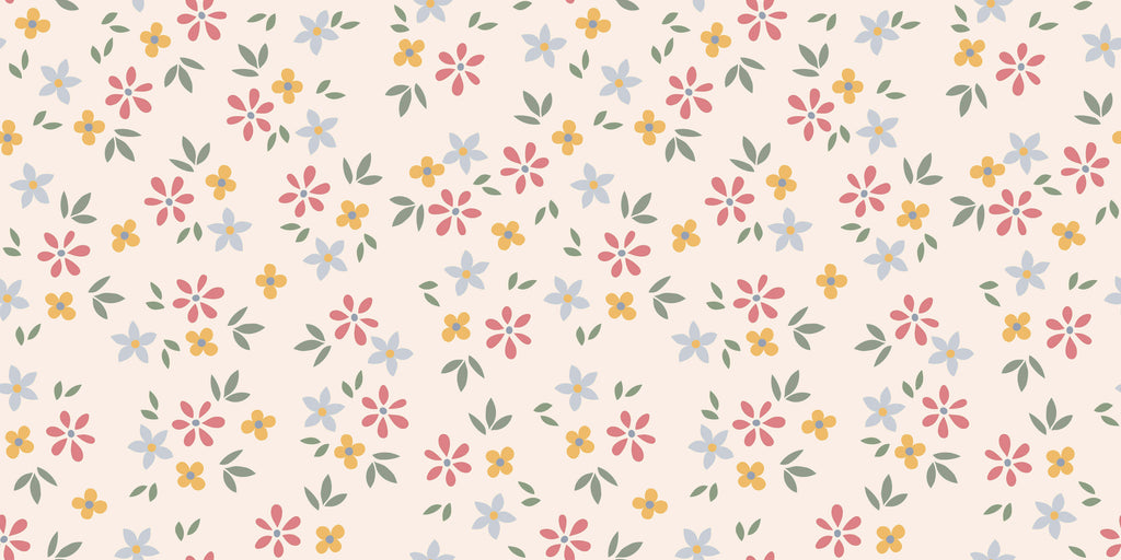 Tapet personalizat - TINY PASTEL FLOWERS