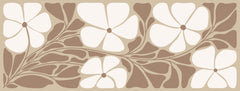 Tapet Personalizat Floral cu ilustratie retro florala in nuante de crem si bej - BOHO FLORAL