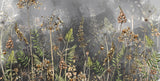 Tapet Personalizat Floral cu flori de camp salbatice intr-un fundal gri inchis - WILD SPRING IV