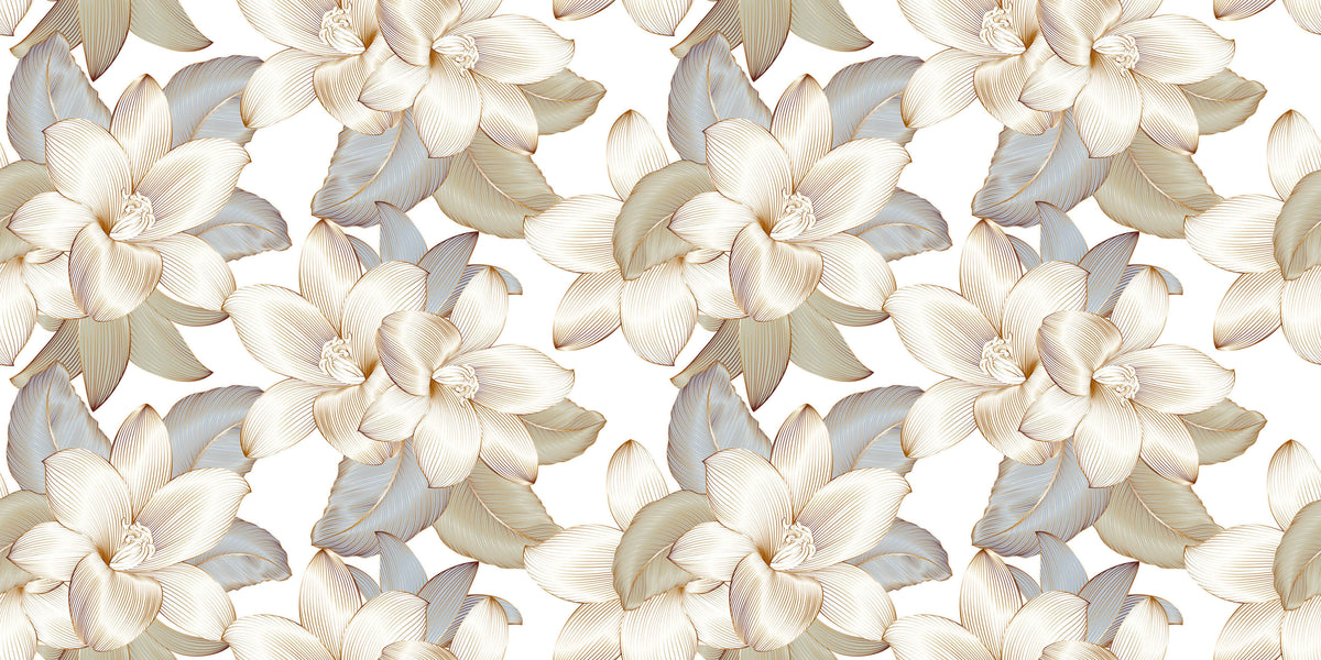 Gold Contour Personalised Wallpaper