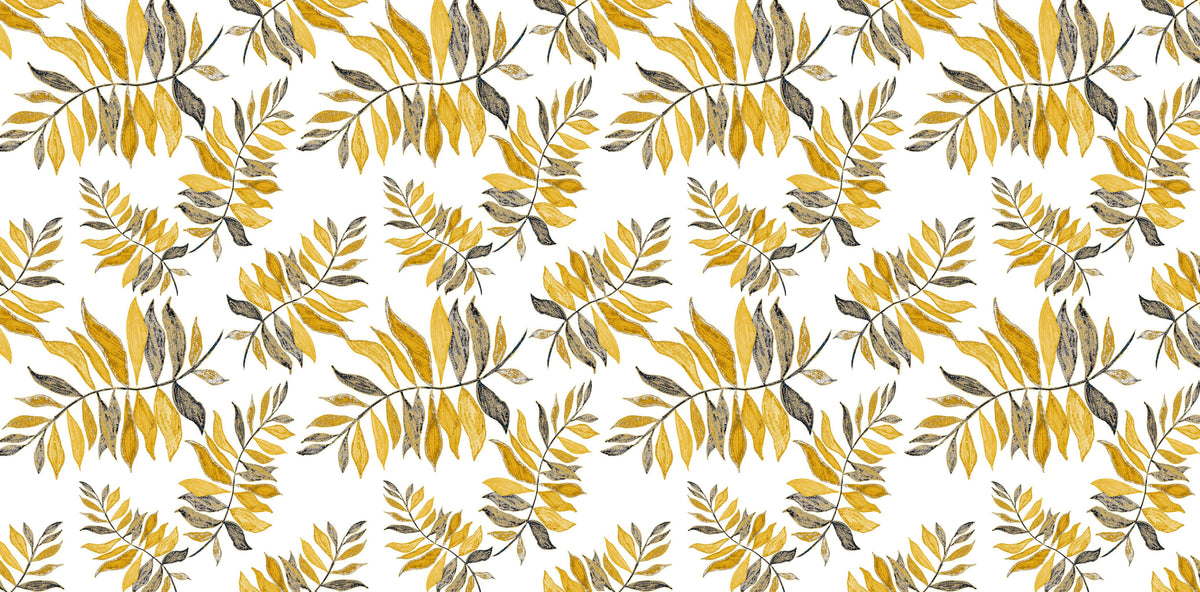 Yellow Autumn Personalised Wallpaper