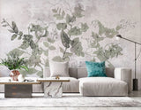 Tapet personalizat leaf cu frunze de menta salbatica wild mint