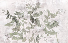 Tapet personalizat leaf cu frunze de menta salbatica wild mint