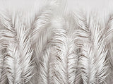 Tapet personalizat leaf cu frunze albe de palmier white palm