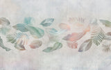 Tapet personalizat leaf cu frunze tropicale in nuante paradisiace leaves's paradise