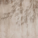 Tapet personalizat leaf cu frunze de artar japonez in nuante cafenii de maro pe un fundal texturat in dungi japanese brown maple