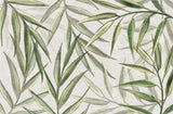 Tapet personalizat leaf cu frunze verzi de bambus bamboo leaf