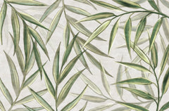 Tapet personalizat leaf cu frunze verzi de bambus bamboo leaf