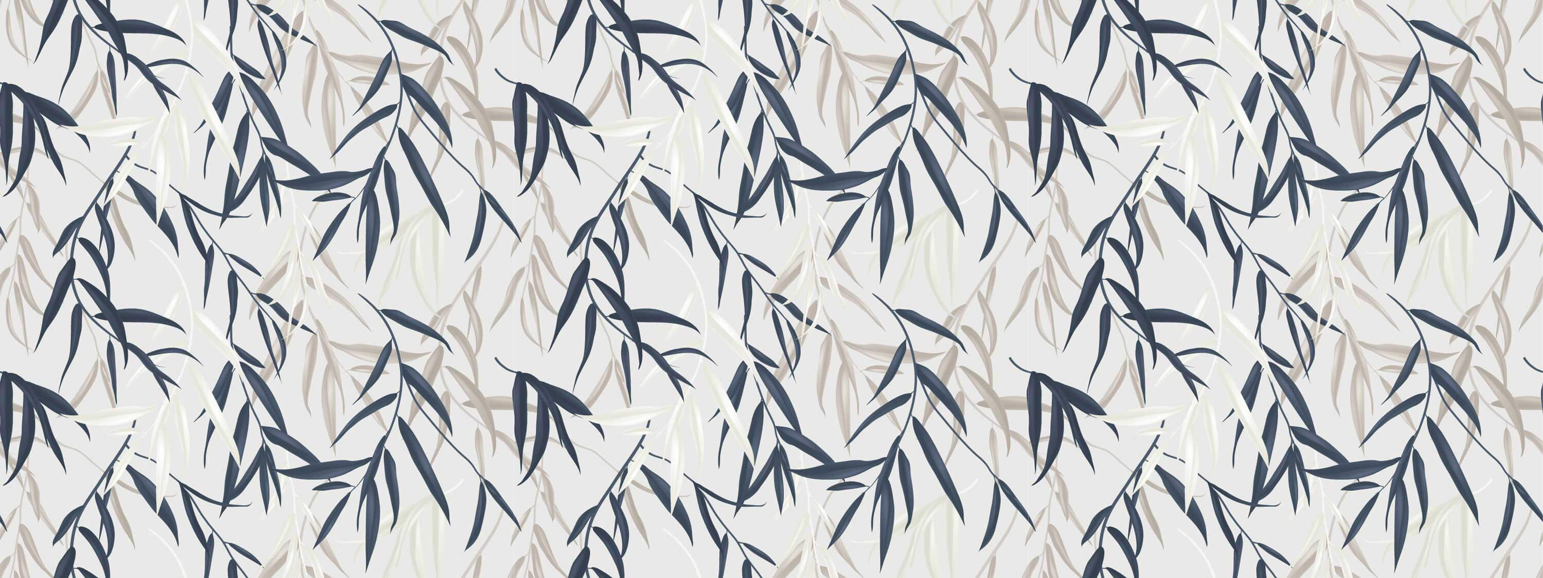 Tapet personalizat - BLUEISH BEIGE BAMBOO