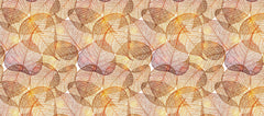 Autumn Leaf Pattern Personalised Wallpaper