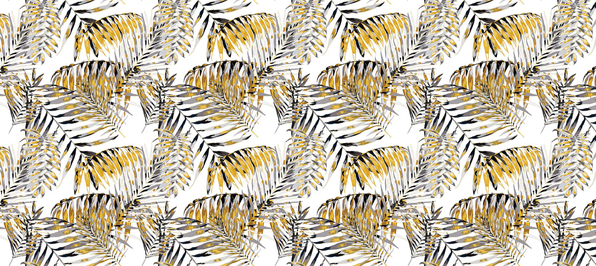 Funky Yellow Personalised Wallpaper