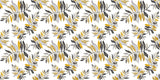 Crayon Yellow Leaves Personalised Wallpaper