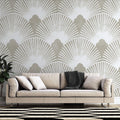 Tapet Personalizat Leaf cu ilustratii de frunze in stil oriental - ORIENTAL LEAF DECO