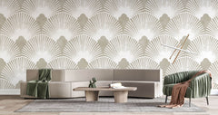Tapet Personalizat Leaf cu ilustratii de frunze in stil oriental - ORIENTAL LEAF DECO