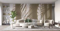 Tapet Personalizat Leaf cu umbre de frunze de palmier pe fundal texturat - TEXTURED SILHOUETTE