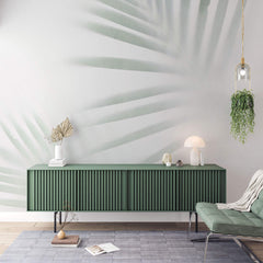 Tapet Personalizat Leaf cu frunze in spatele fundalului estompat - OPAQUE LEAF