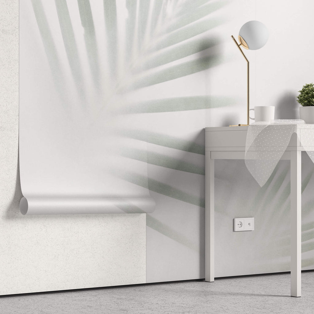 Tapet Personalizat Leaf cu frunze in spatele fundalului estompat - OPAQUE LEAF