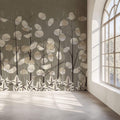 Tapet Personalizat Leaf cu copaci cu frunze sidefate - DECORATIVE PLANTS