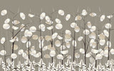 Tapet Personalizat Leaf cu copaci cu frunze sidefate - DECORATIVE PLANTS