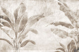 Tapet Personalizat Leaf cu frunze de bananier sepia - WALL BANANA TREE